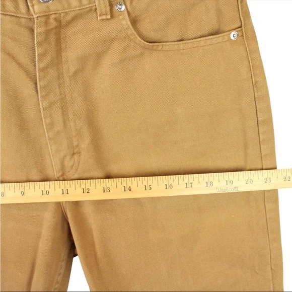 VTG J Crew Jeans Mens 32x 31 Khaki Tan Oarsman Pants For The Long Pull USA Made